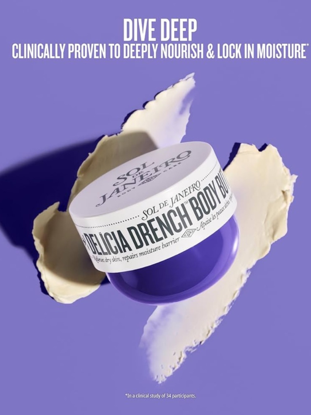 Sol de Janeiro Delicia Drench Purple Body Butter 5oz